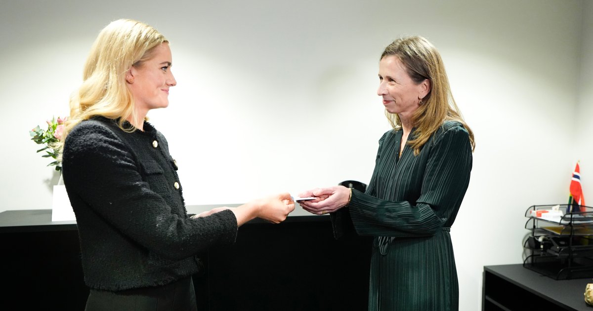 – Det er en stor dag for deg og for meg og for Norge