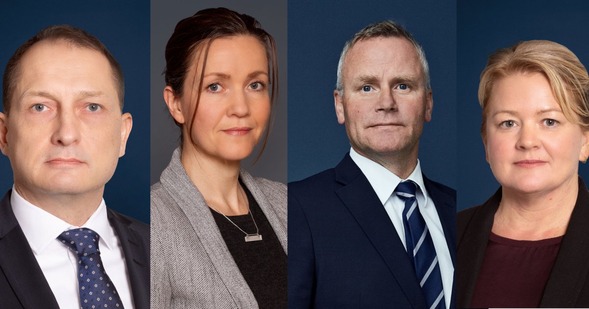 Disse blir ledere i den nye organiseringen av statsadvokatene