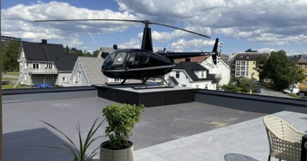 Høyesterett ber om EFTA-domstolens syn etter helikopterlanding på egen takterrasse
